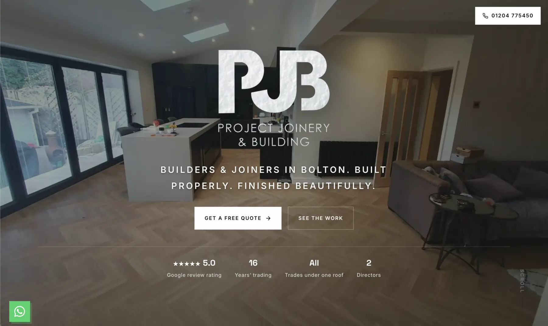 PJB — builders and joiners in Bolton, homepage